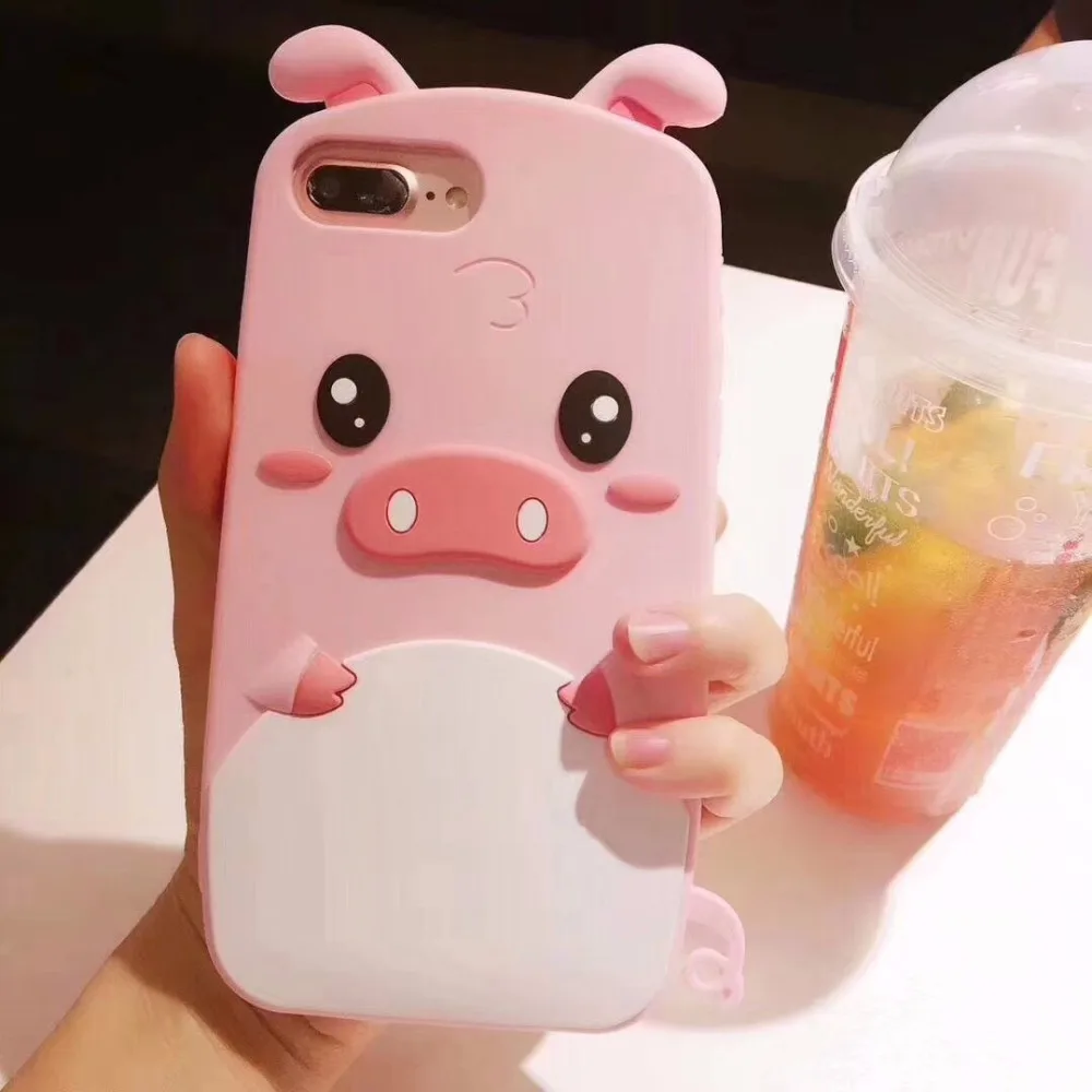 For-iPhone-3D-Case-Cute-Cartoon-Pink-Pig-Phone-Silicon-Case-Back-Cover-Skin-For-iPhone6 (1)