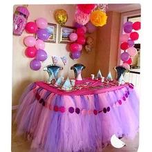 Fashion Table Skirt Simple Table Skirt for Wedding Birthday Home Decoration Tulle Table Skirt for Christmas Party Table Cloth
