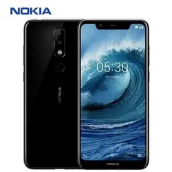 5,86 "4 GB Оперативная память 64 Гб Встроенная память Nokia X5 мобильный телефон 4G LTE Восьмиядерный 13MP + 5MP двойной сзади Камера отпечатков пальцев