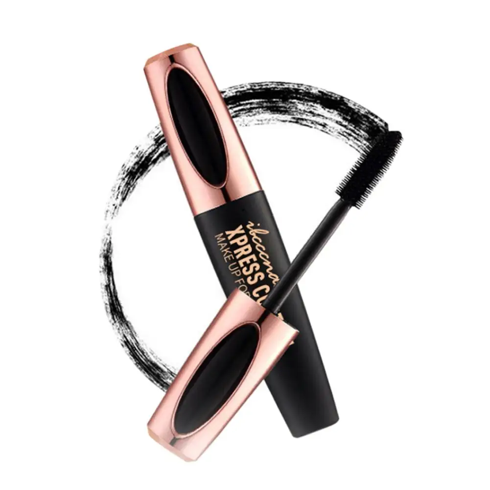 

4D Real Silk Mascara Long-lasting Dense Smudge-free Curly Raised Brush Set Moisturizer Lengthening Quick Dry Curling