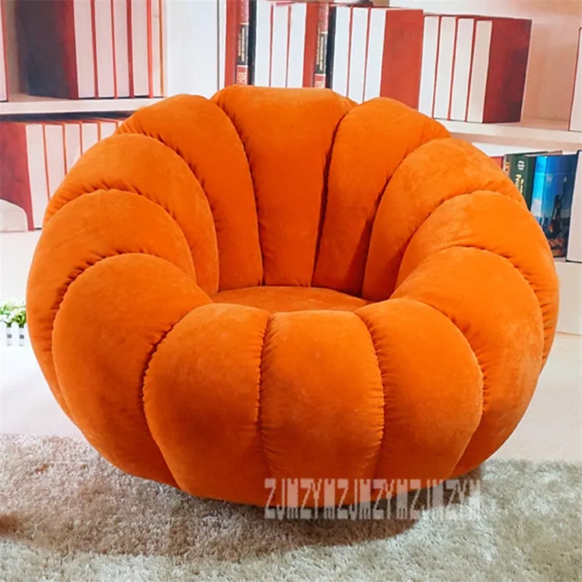 Вращающийся современный дизайн в виде тыквы шезлонг ленивый мягкий стул для гостиной диван мебель кушетка безногий стул домашняя мебель моющийся