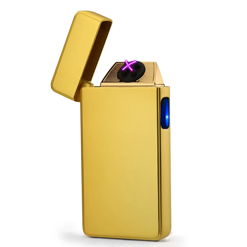 Новинка 2019 импульсная зажигалка с двойной дугой USB перезаряжаемая ветрозащитная