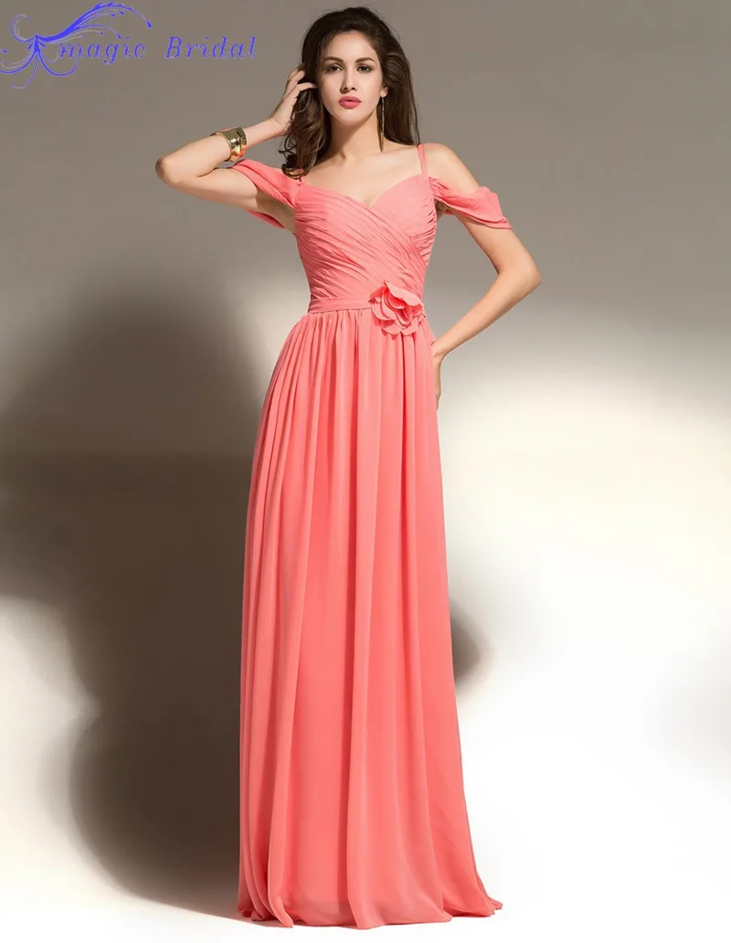Coral Colored Bridesmaid Dresses
