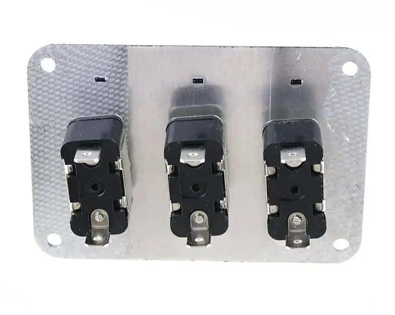 3x12 V переключатель Автогонки на Выкл Тип самолета/углеродная крышка LED тумблер