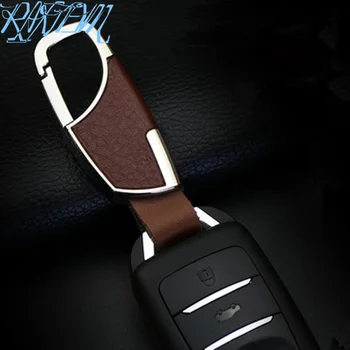 

car-styling 100% Head layer cowhide key cover case for Renault Koleos Clio Scenic Megane Duster Sandero Captur Twingo