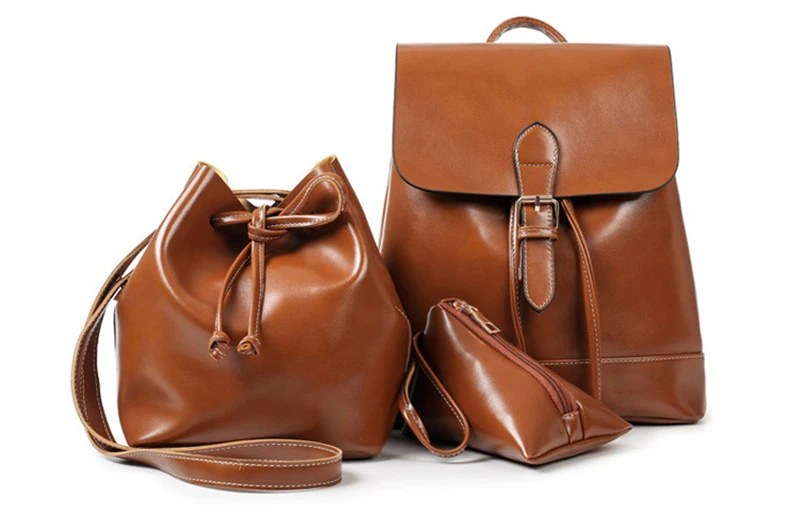 women leather backpack  (3)