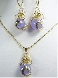 

Jades Dragon Pendant Necklace Earring set sets Free shipping