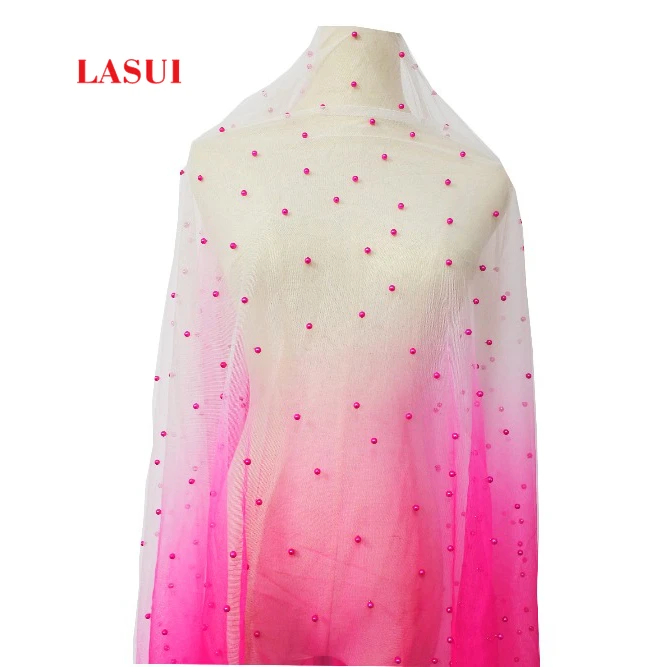 LASUI 1 ярд/1 партия модные бусины для ногтей кружевная ткань красный синий широкий