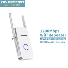 Горячее предложение~ Comfast Wi fi Ретранслятор 5,8G AC беспроводной N маршрутизатор 1200 Мбит/с Wifi ретранслятор расширитель большого диапазона Усилитель 2*3 dbi антенна