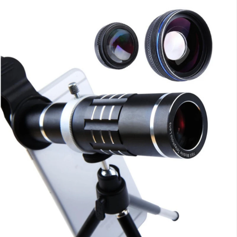 Buy Phone lens Camera Kit 18X Zoom Telescope 0.45X