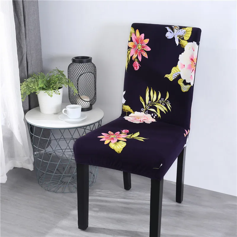 

Morigins Plaid Zebra Printing Pattern Chair Cover Large Elastic Seat Chair Modern Style Home Decoration Floral Covers Chairs M60