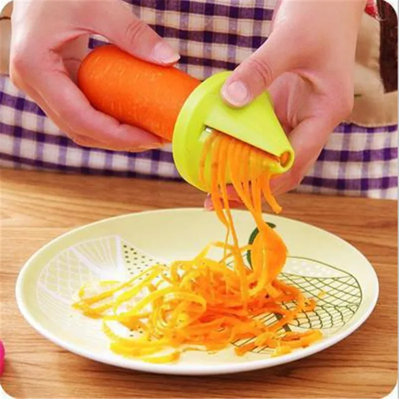 

Kitchen Accessories Vegetable Fruit Spiral Shred Process Device Accesorios De Cocina Slicer Peeler Cutter Grater Gadget-C