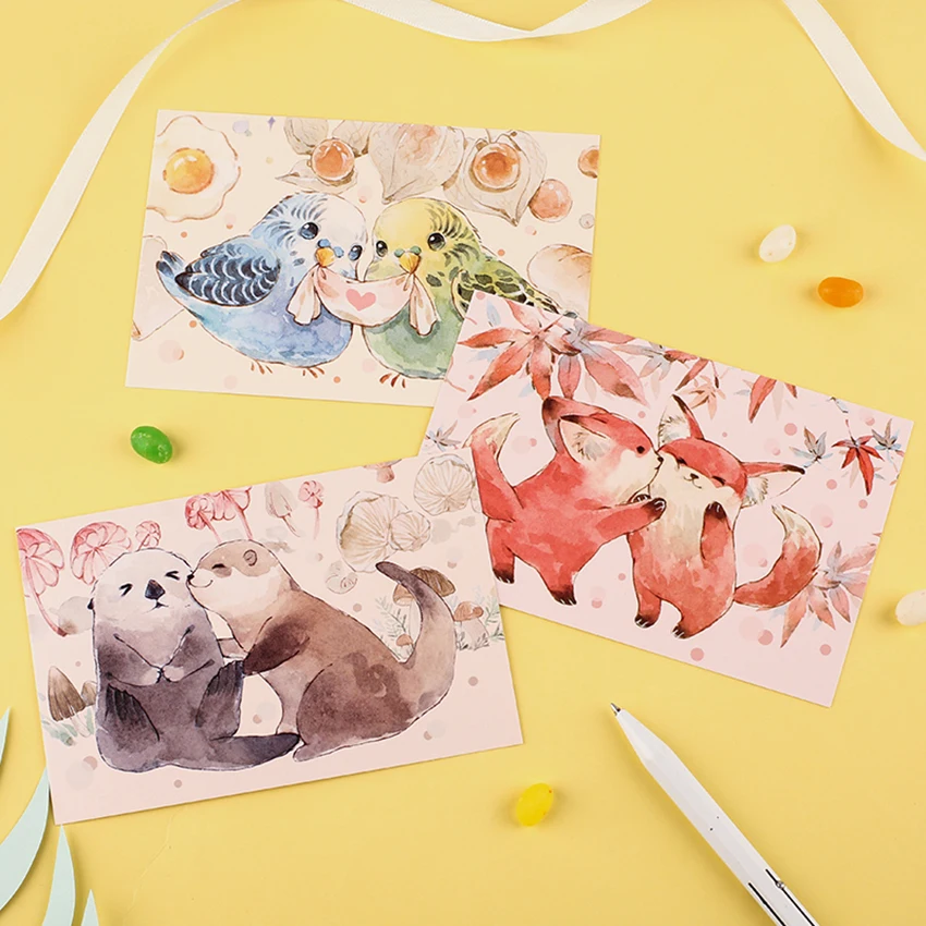Origami Greeting Card 3D Moon Osmanthus Tree Palace Rabbit Holiday Postcard NC14 