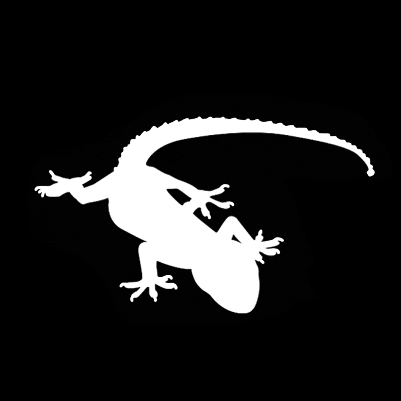 YJZT 14 5*8 4 см забавные виниловые декоративные автомобильные наклейки Gecko в виде