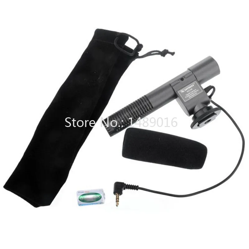 DV Stereo Camera Microphone with 3.5mm Mic Input Socket and Hot Shoe for Canon for Nikon 7D 5DII 550D 60D 600D T3i (1)