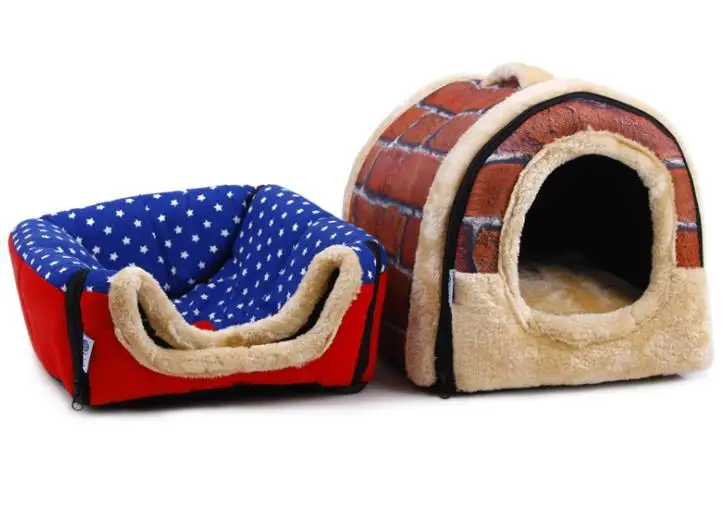 Складной Pet Travel корзина с коврик Открытый Собака Дом Гнездо Кошка Щенок Кровать диваны для маленьких собак модные Собачеевка клетка