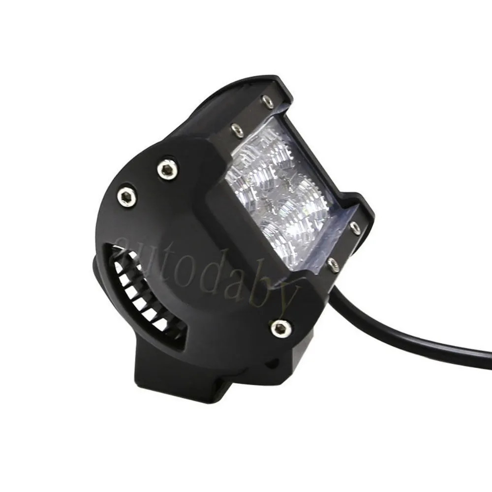 Flood spot 4Inch 18W LED Work Light Bar for Indicators Motorcycle Driving Offroad Boat Car Tractor Truck 4x4 SUV ATV (1)