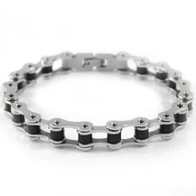 316L Нержавеющая сталь велосипед браслет-цепочка мужские ювелирные изделия, Bicyble, 8,", 8 мм,, WB099