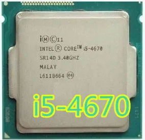 Intel Core I5 4670 i5 4670 3,4 GHz 6MB Socket LGA 1150 четырехъядерный процессор SR14D i5-4670 1150