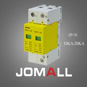 

SPD 1P+N 10KA~20KA D ~420VAC House Surge Protector Protective Low-voltage Arrester Device