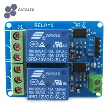 High Current 12V 2 Channel Dual Relay Module with Real Optocoupler Isolation For Arduino / RPi / AVR / ARM / PIC