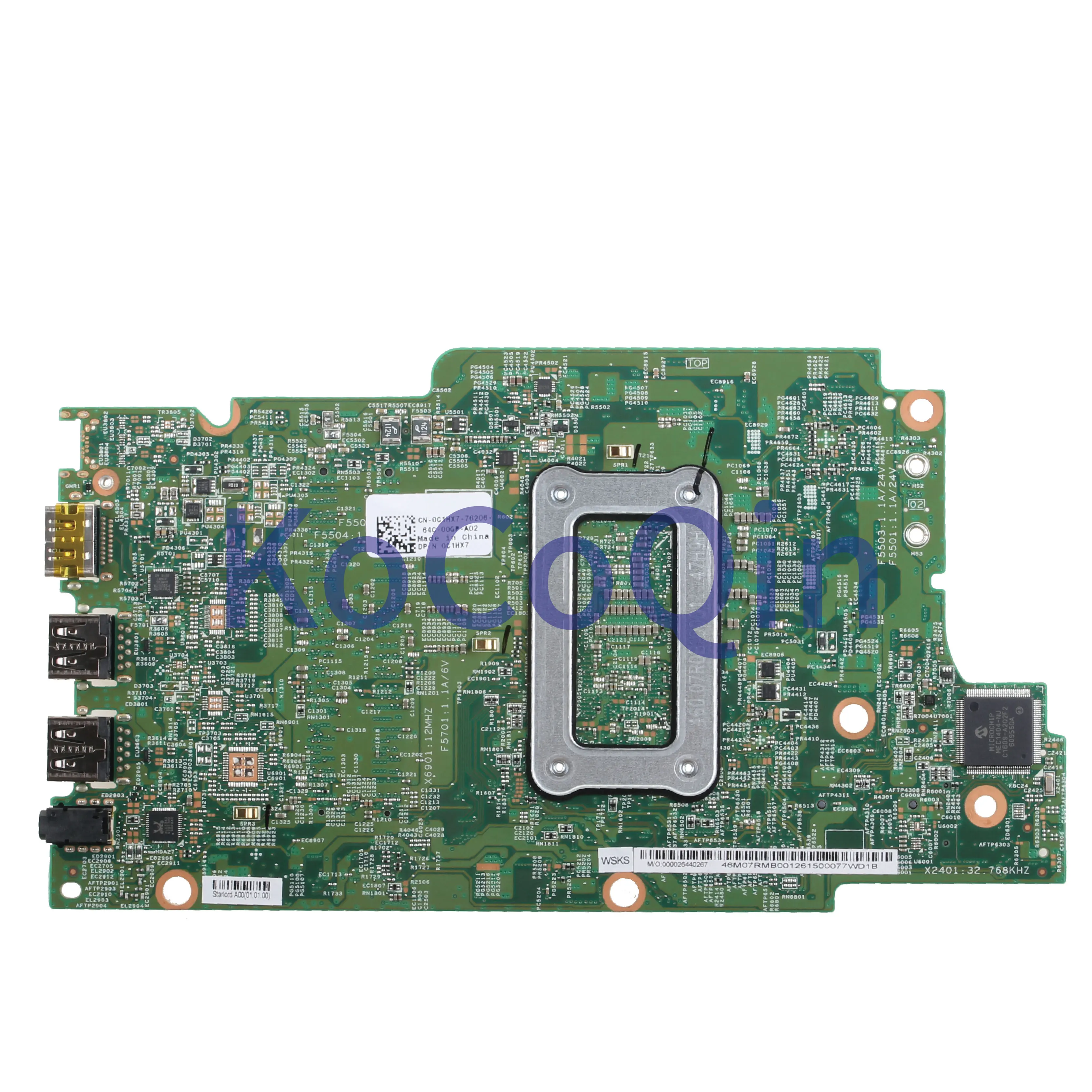 KoCoQin ordenador portátil placa madre para DELL Inspiron 5568, 5368, 7579, 7368, 3379 P69G Core 4405U placa base 15296-1 0C1HX7 CN-0C1HX7 SR2EX KoCoQin ordenador portátil placa madre para DELL Inspiron 5568, 5368, 7579, 7368, 3379 P69G Core 4405U placa base 15296-1 0C1HX7 CN-0C1HX7 SR2EX
