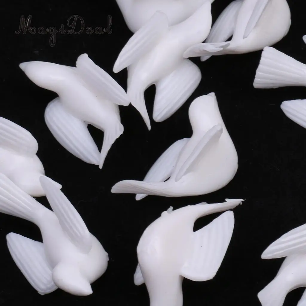 12pcs Little White Pigeons Confetti Wedding Table Scatters Baby Shower Sprinkles Party Decoration Favors