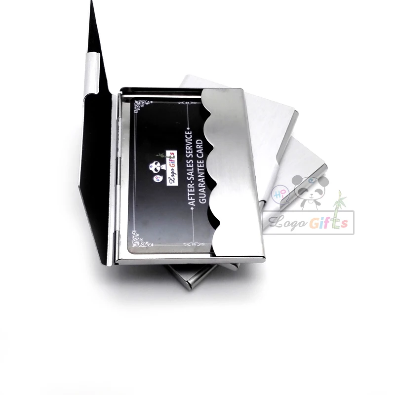 

Classical metal card stock business card holder promotional card box with your logo and telephone engraved free