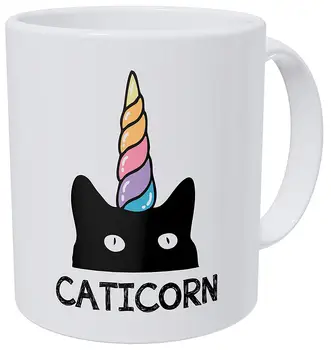 

I'm A Caticorn Black Cat Unicorn Horn 11 Ounces Funny Coffee Mug