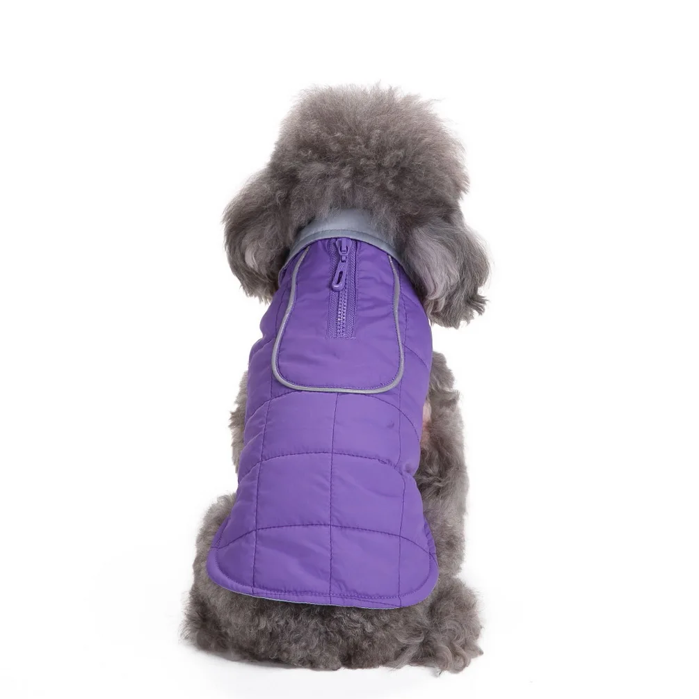 

Waterproof Dog Vest Jacket with Harness Hole Winter Down Jacket Cold Weather Coat Pet Ski Suit Chihuahua Clothes