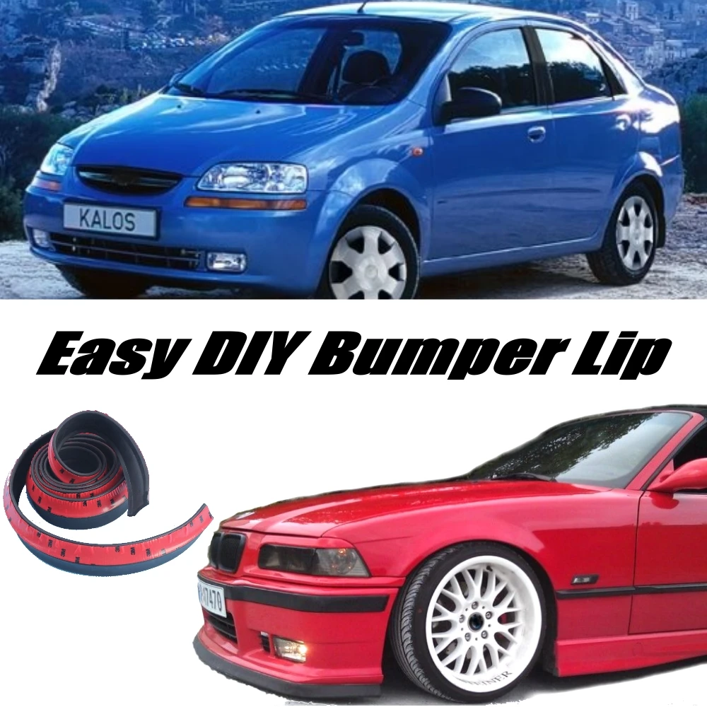 

NOVOVISU For Daewoo Kalos Bumper Lip Lips Front Skirt Deflector / Spoiler For Car Tuning / TOPGEAR Body Kit / Strip