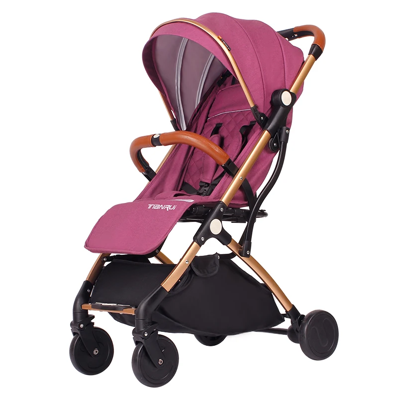 High landscape baby stroller light umbrella can sit and lying trolley folding portable buggy baby f