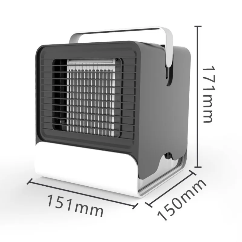 Кондиционер охлаждающий вентилятор увлажняюший очиститель портативный кулер ночник резервуар для воды охлаждающий вентилятор USB