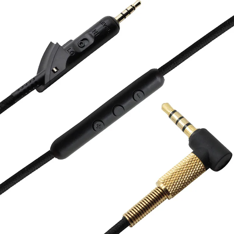

ABDO Replacement Audio Cable for Bose QC15 QC2 Headphones Cords with Microphone Volume Control for iPhone Android
