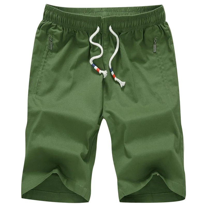 army green Шорты Для мужчин Летняя мода Для Мужчин's Пляжные шорты Повседневное Хлопок Мужской доска Шорты 4XL 10 цветов Короткие штаны Pantalon бермуды Hombre - Цвет: army green