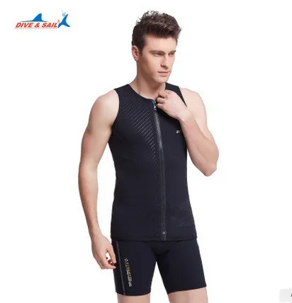 3mm Neoprene Wetsuit MenTop No Sleeve Neoprene Surf Rash Guard Vest For ...