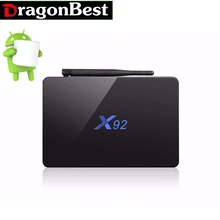 20pcs Android tv box x92 tv box amlogic s912 octa core android 6.0 3gb ram 32gb emmc dual wifi 1000M Gigabit 4k tv box