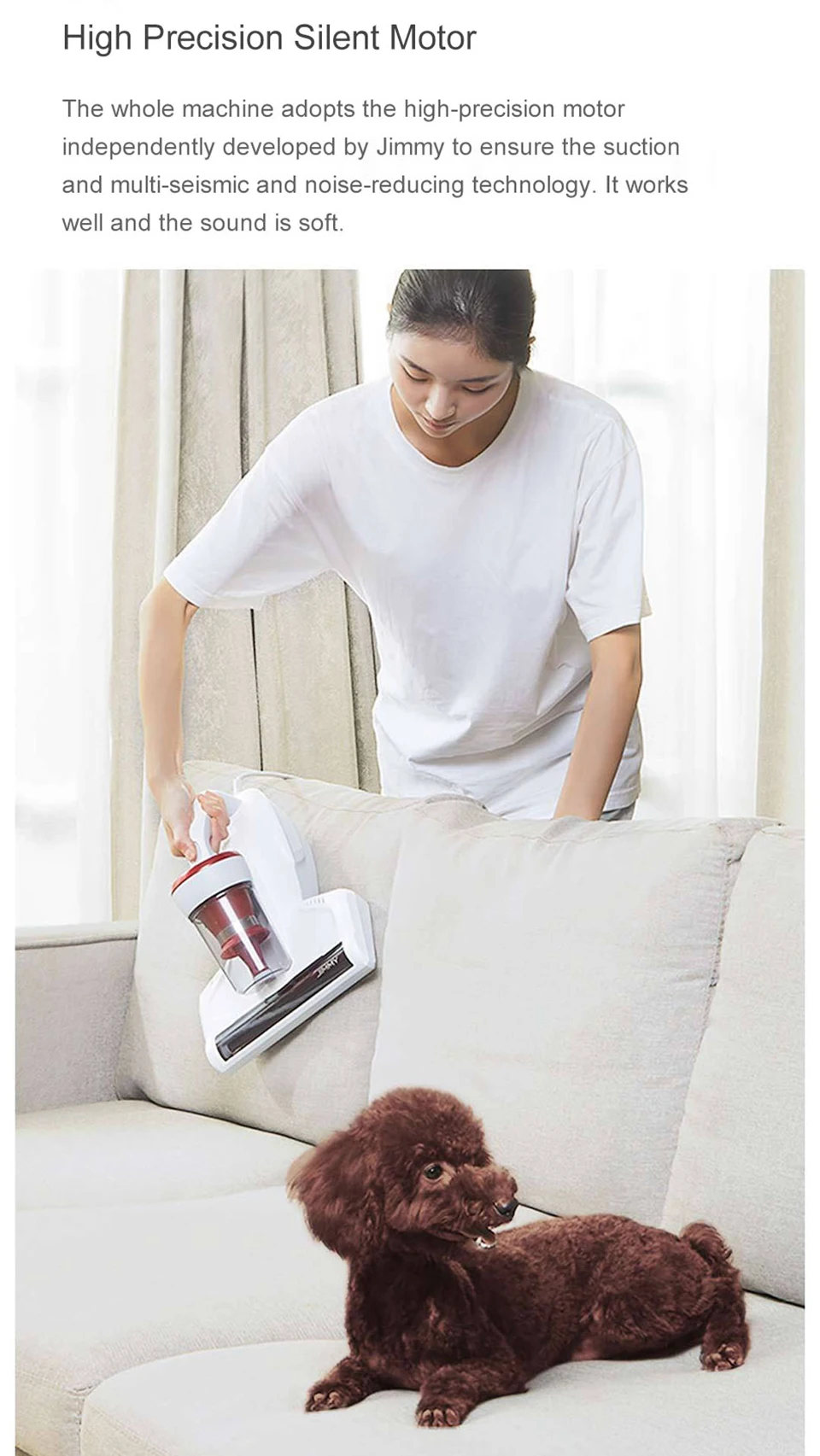 Xiaomi Mi Vacuum Cleaner JV11 Handheld Anti-mite Dust Remover Strong Suction Vacuum Cleaner Dust Cleaner from Xiaomi Youpin (10)