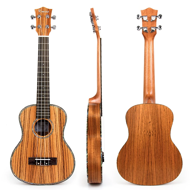 Kmise путешествия Гавайские гитары укулеле тенор тонкий корпус Ukelele комплект zebravwood 26 дюймов 18 Лада Uke 4 струны Гавайские гитары с Gig Bag