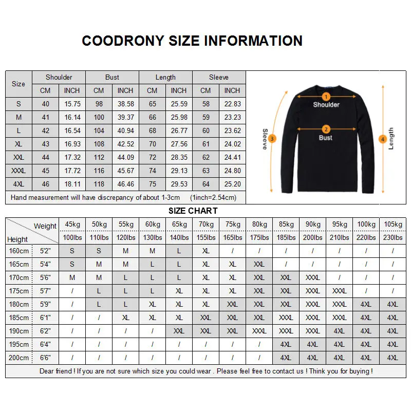COODRONY الرجال سترة كنزة من الكشمير الرجال 2018 الشتاء عيد الميلاد سميكة الدافئة ميرينو الصوف البلوزات عارضة س الرقبة سحب أوم 8338