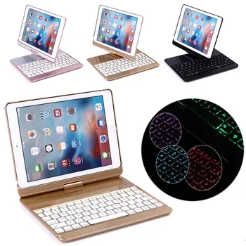 

Eagwell Backlit Light Bluetooth Keyboard Case 360 Degree Rotating Tablet Keyboard Cover Case For iPad 9.7 2017 Pro 9.7 Air 1 2