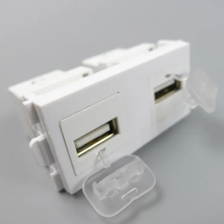 Настенный разъем с двумя портами USB 2 0 Мама мама|wall plate|wall connectorwall plate connector |