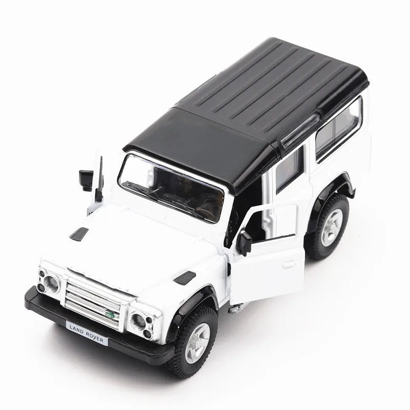 

1/36 Licensed Car Model CH554006 LandRo Defender DieCasts Small Car 5 inch 2 Open Doors No Lights&Sounds Collective