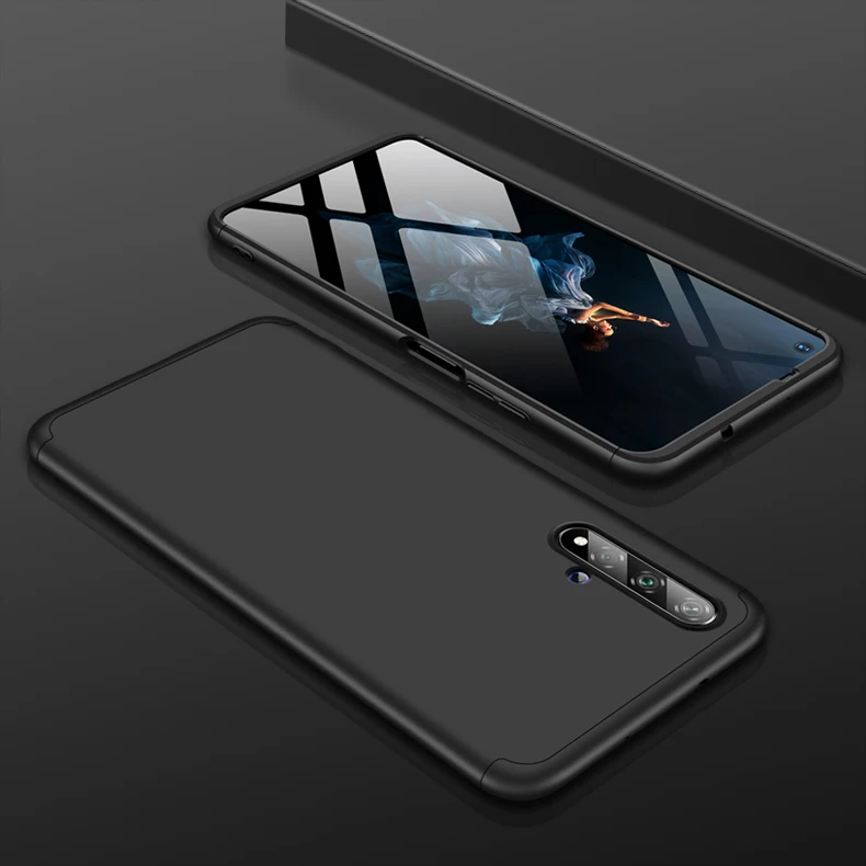 KEYSION Ốp Điện Thoại Cho Huawei Honor 20 Pro 20i 10i 8X Max Mờ Cứng PC 3 trong 1 Chống Sốc Lưng bao da Dành Cho Huawei Nova 5 Pro 5I waterproof case for huawei