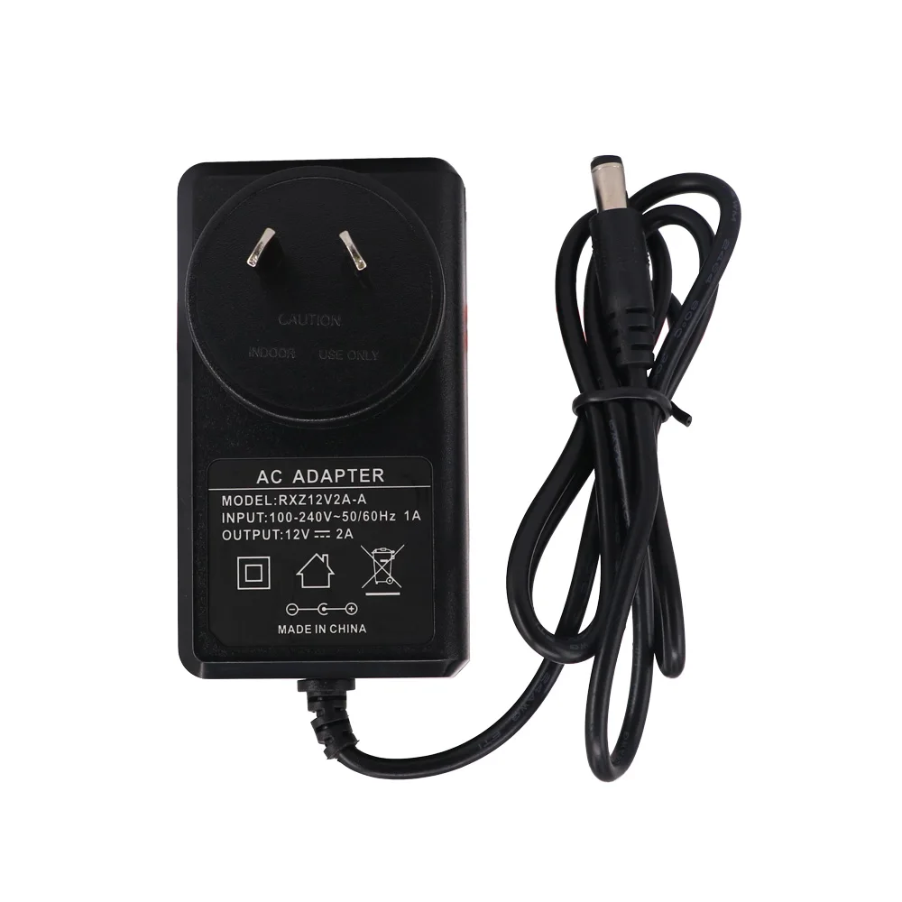  TMEZON EU US AU UK AC Camera Power Adapter Input 100-240V DC 12V 2A Work For CCTV Camera Video Reco - 32358087019