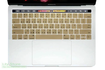 

Silicone Cover For 2017 / 2016 With Multi Touch Bar Macbook Pro 13" 15 A1706 / A1707 Taiwanese Chinese Touch Bar Keyboard Skin