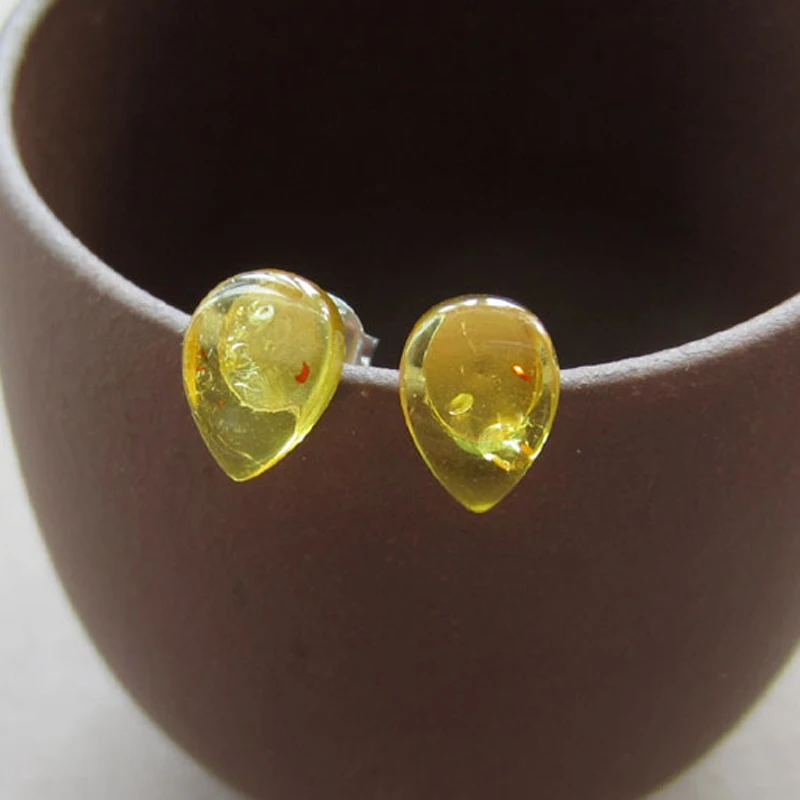 amber earrings stud (6)