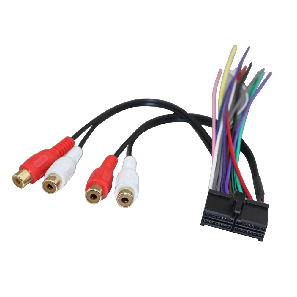 AtoCoto провода жгута адаптер для Jensen CD3610 MP5610 CD450K автомобиля CD DVD Радио Аудио Стерео ISO стандарт 20 контактный разъем кабель