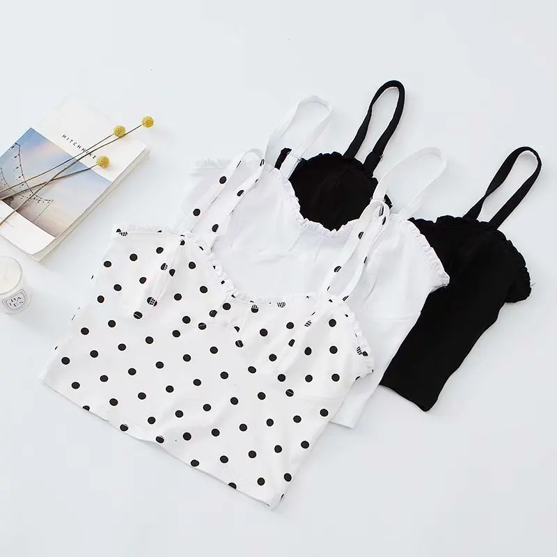 Летние сексуальные Топики, французские волнистые белые черные майки, женские пляжные укороченные топы для отдыха