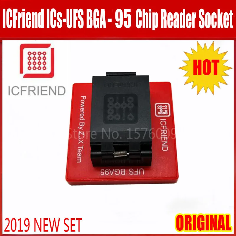 UFS разъем адаптера ICFriend ICs-UFS Bga 95 работает для легкой jtag плюс коробка